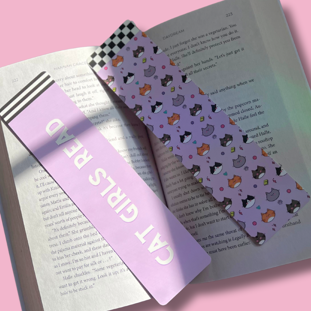 Cat Girls Read Bookmark