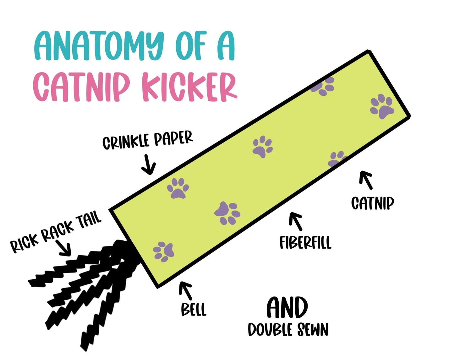 Catnip Kicker Toy - The Paw Pack Goods