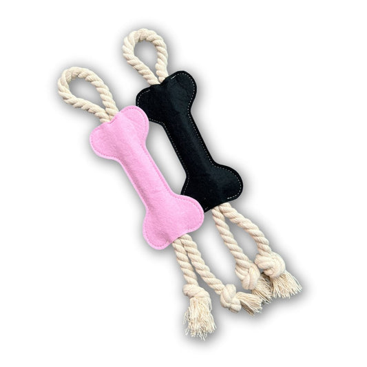 Dog Bone Tug Toy - The Paw Pack Goods