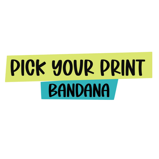 Pick Your Print Bandana - The Paw Pack Goods