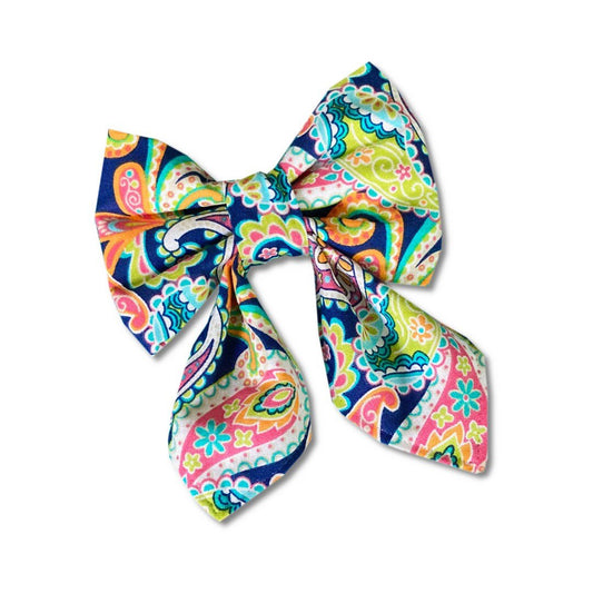 Pretty Paisley Girly Bow - The Paw Pack Goods